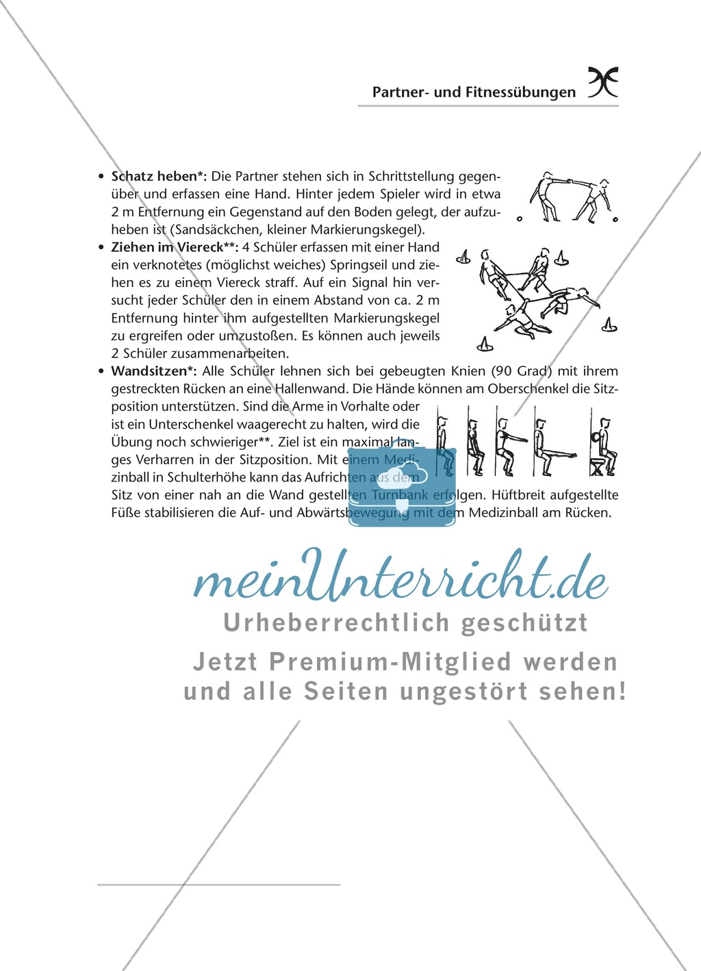 Sammlung von Partner- und Gruppenübungen zur Förderung von Kraft, Ausdauer und Gleichgewicht Preview 9