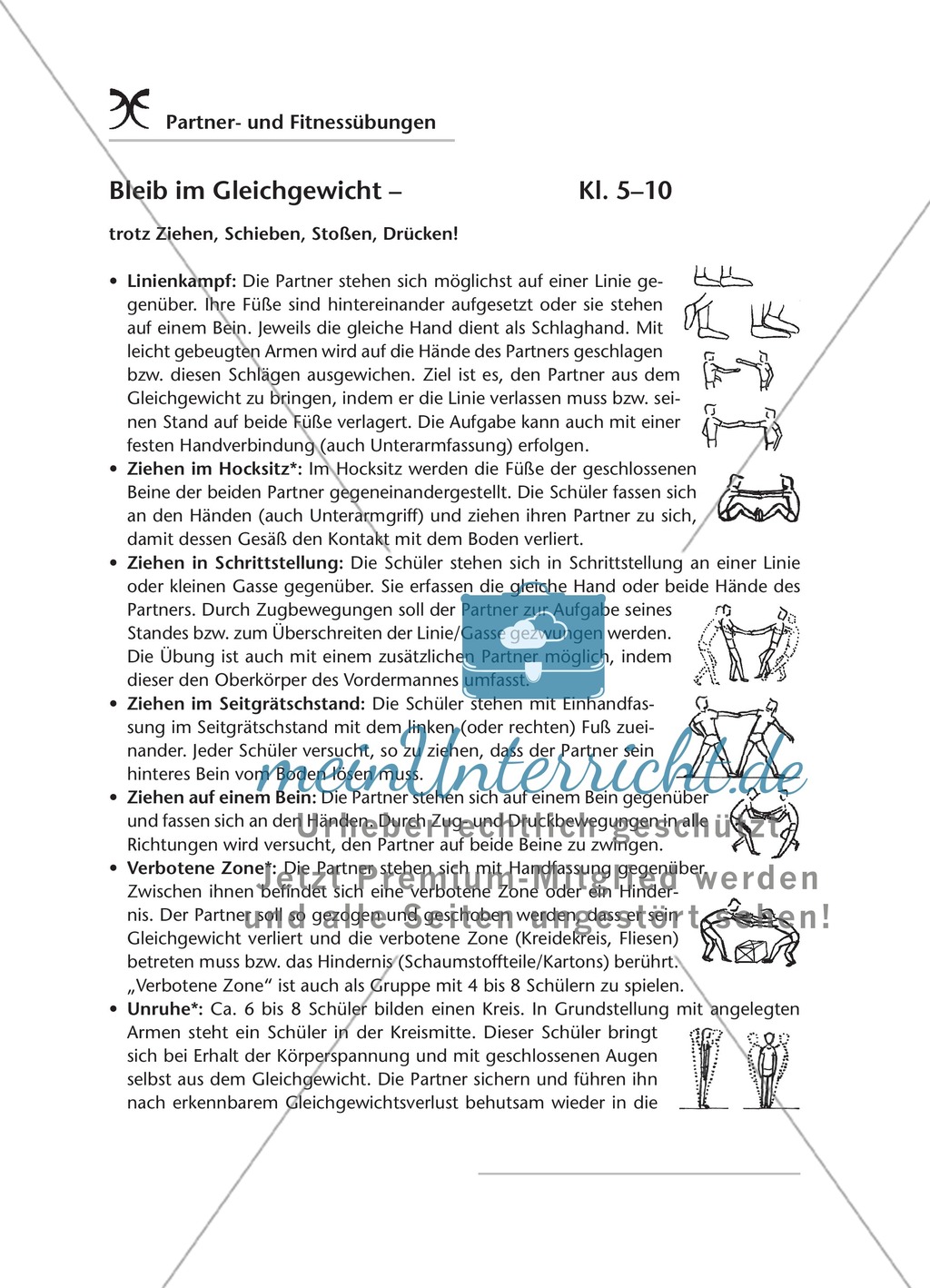 Partnerübungen zur Förderung der Geschicklichkeit und des Gleichgewichts Preview 3