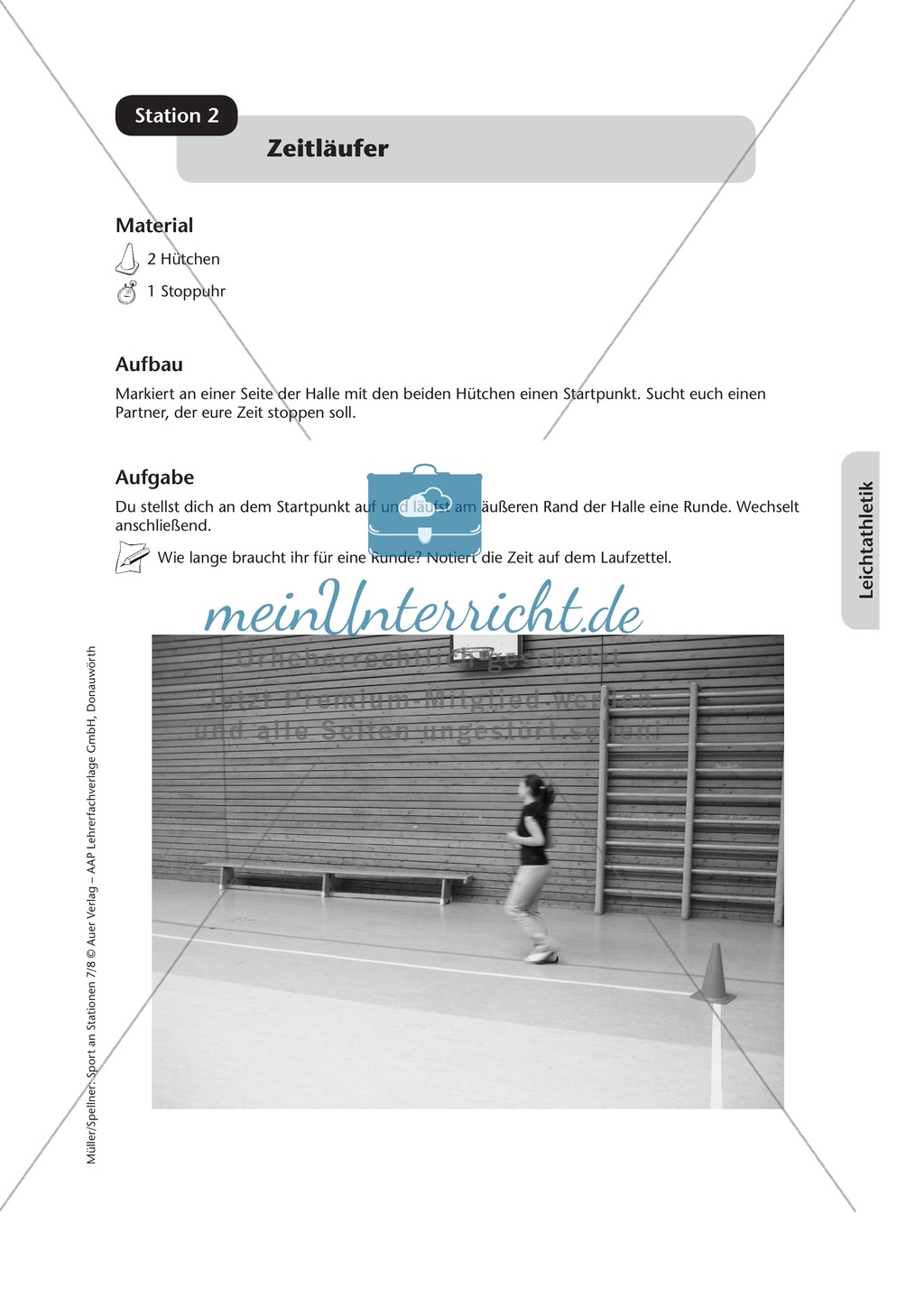 Stationentraining zur Leichtathletik - Springen, Laufen, Werfen Preview 2
