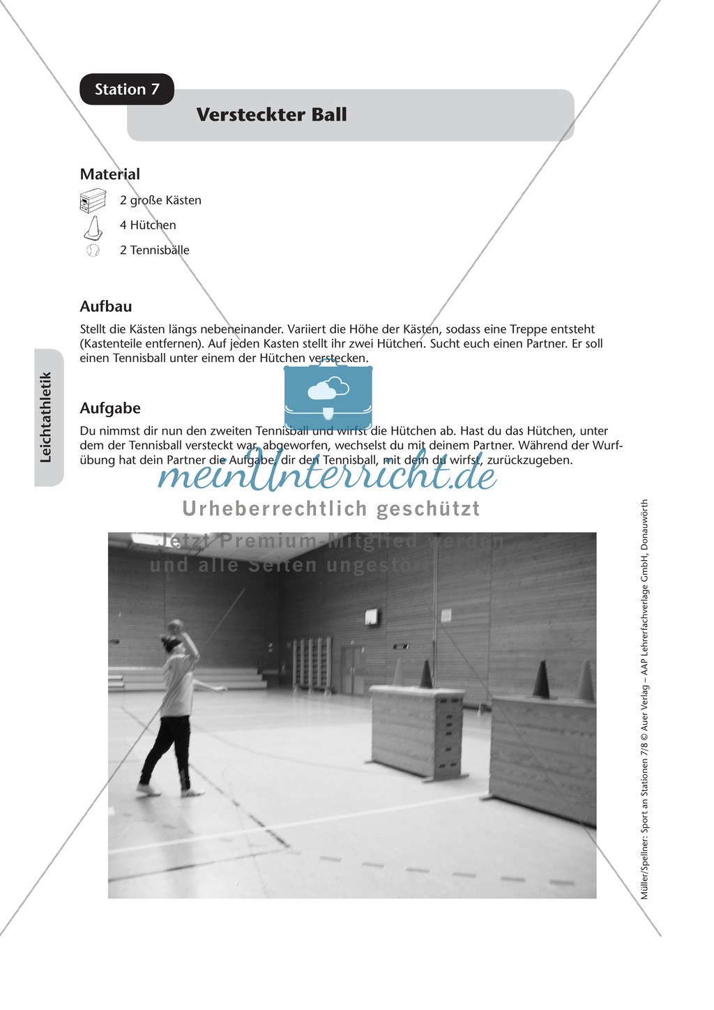 Stationentraining zur Leichtathletik - Springen, Laufen, Werfen Preview 7