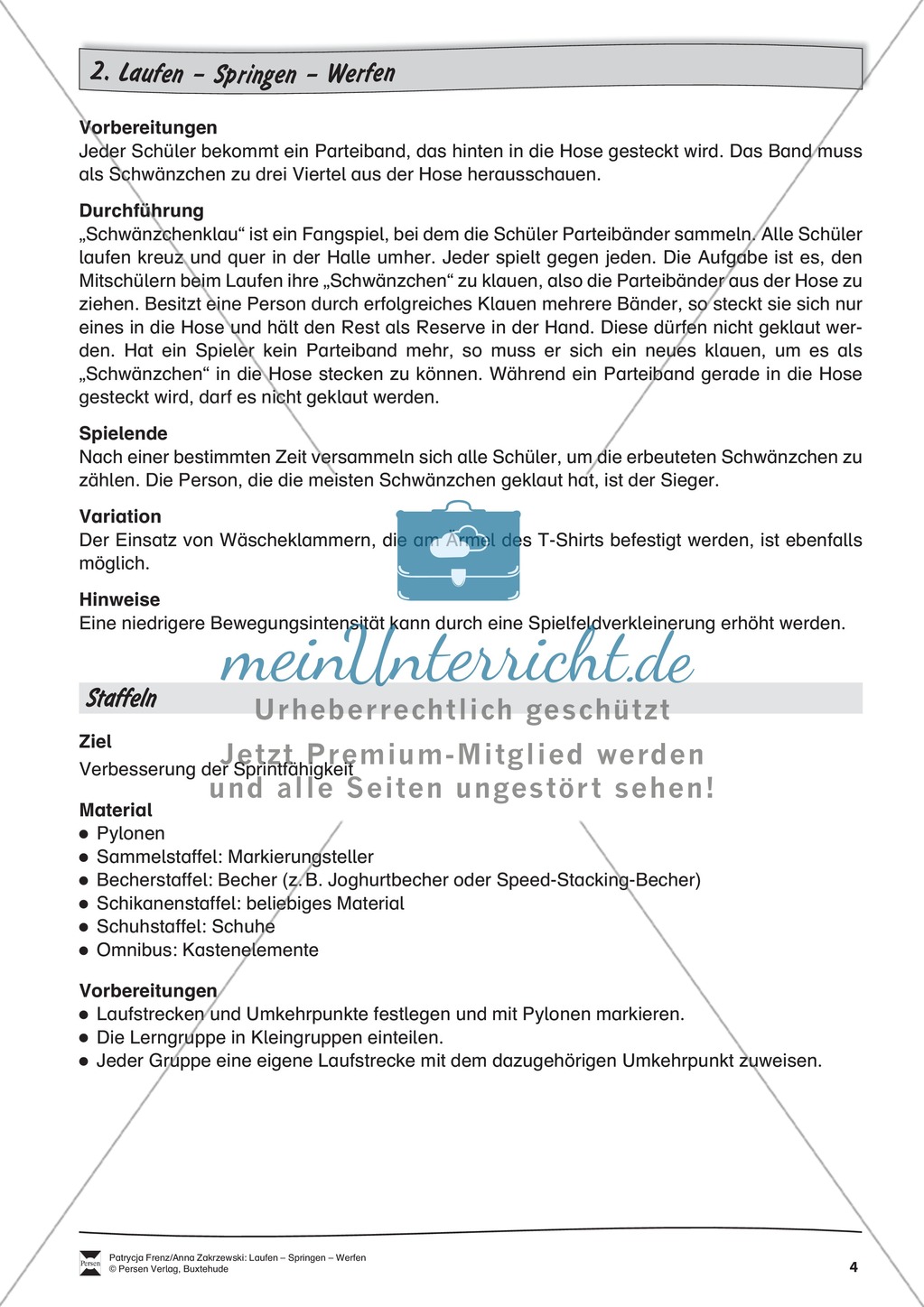 Gruppenspiele zum Laufen, Springen und Werfen Preview 4
