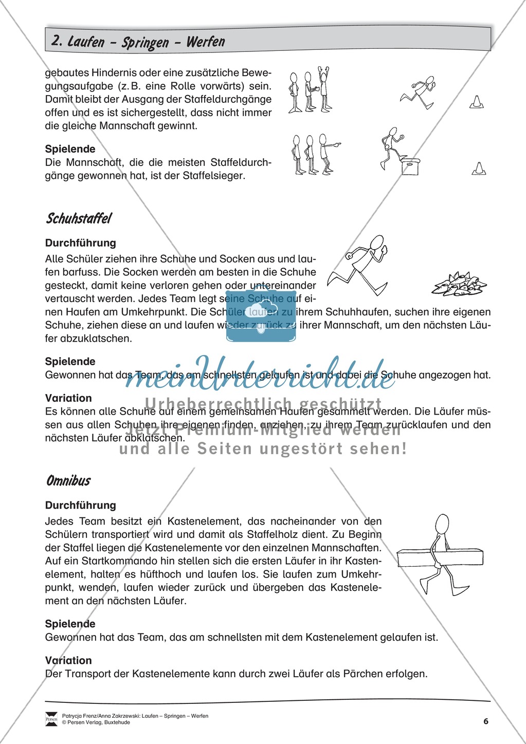 Gruppenspiele zum Laufen, Springen und Werfen Preview 6