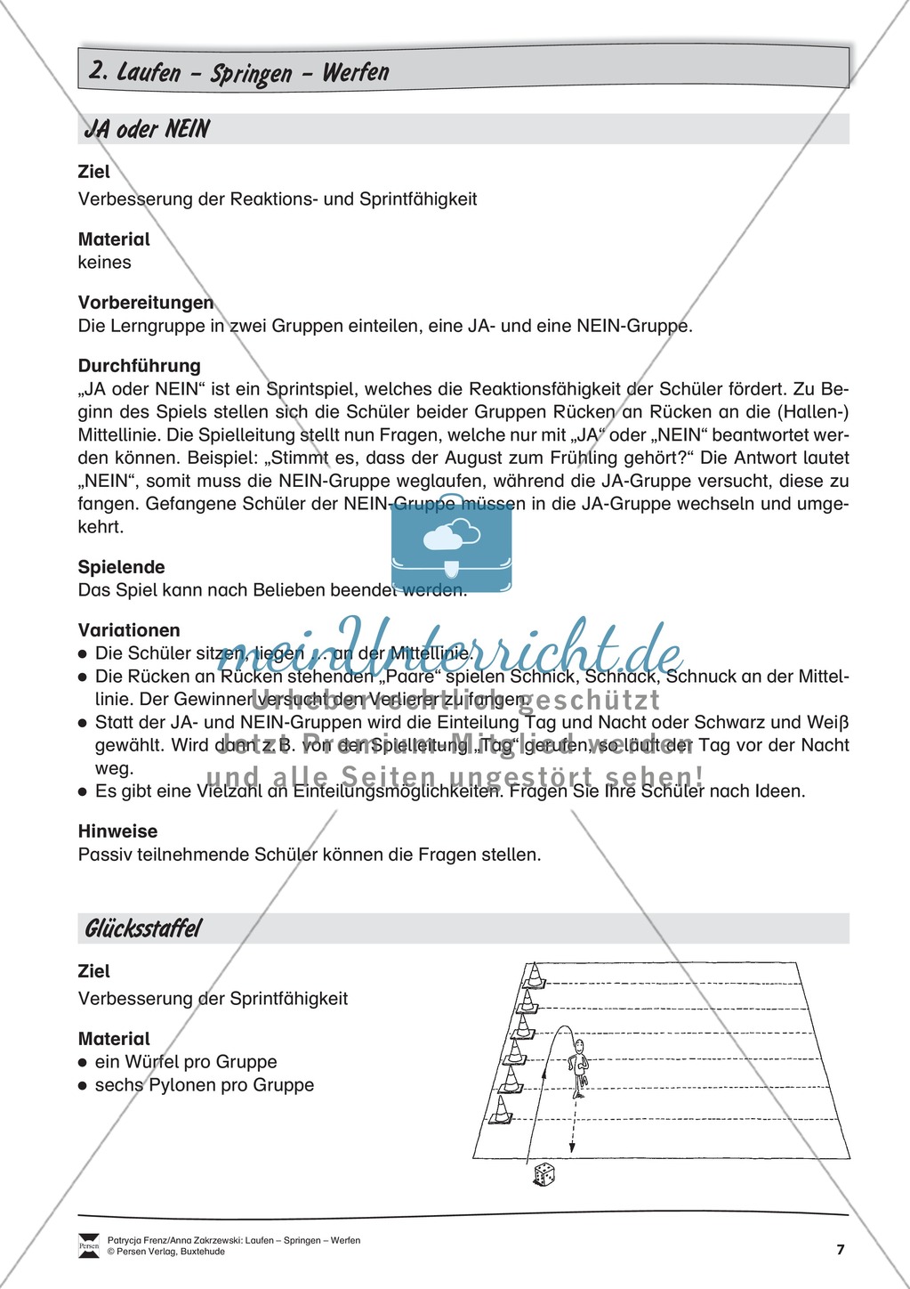 Gruppenspiele zum Laufen, Springen und Werfen Preview 7