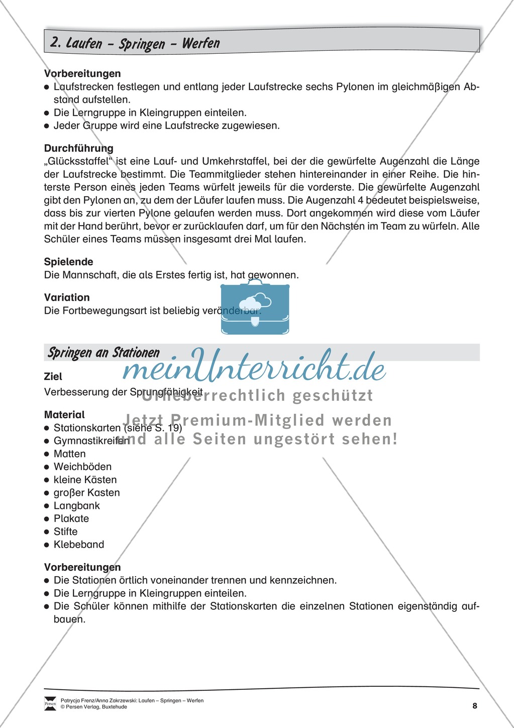 Gruppenspiele zum Laufen, Springen und Werfen Preview 8