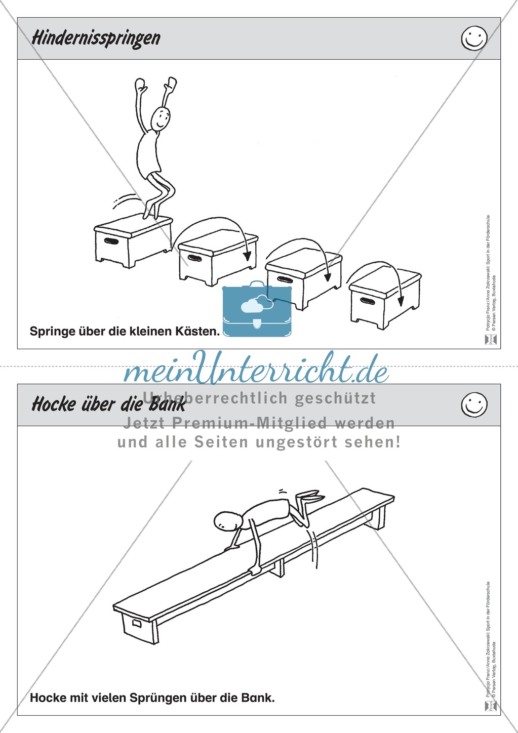 Stationentraining zum Laufen und Springen. Mit Übungsanleitungen. Preview 4
