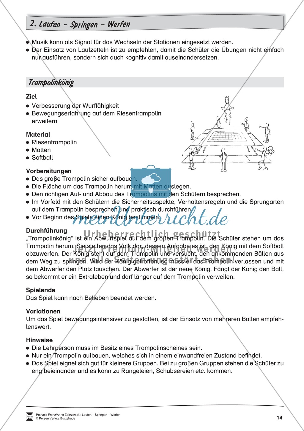 Stationentraining zum Werfen. Mit Übungsanleitungen. Preview 3
