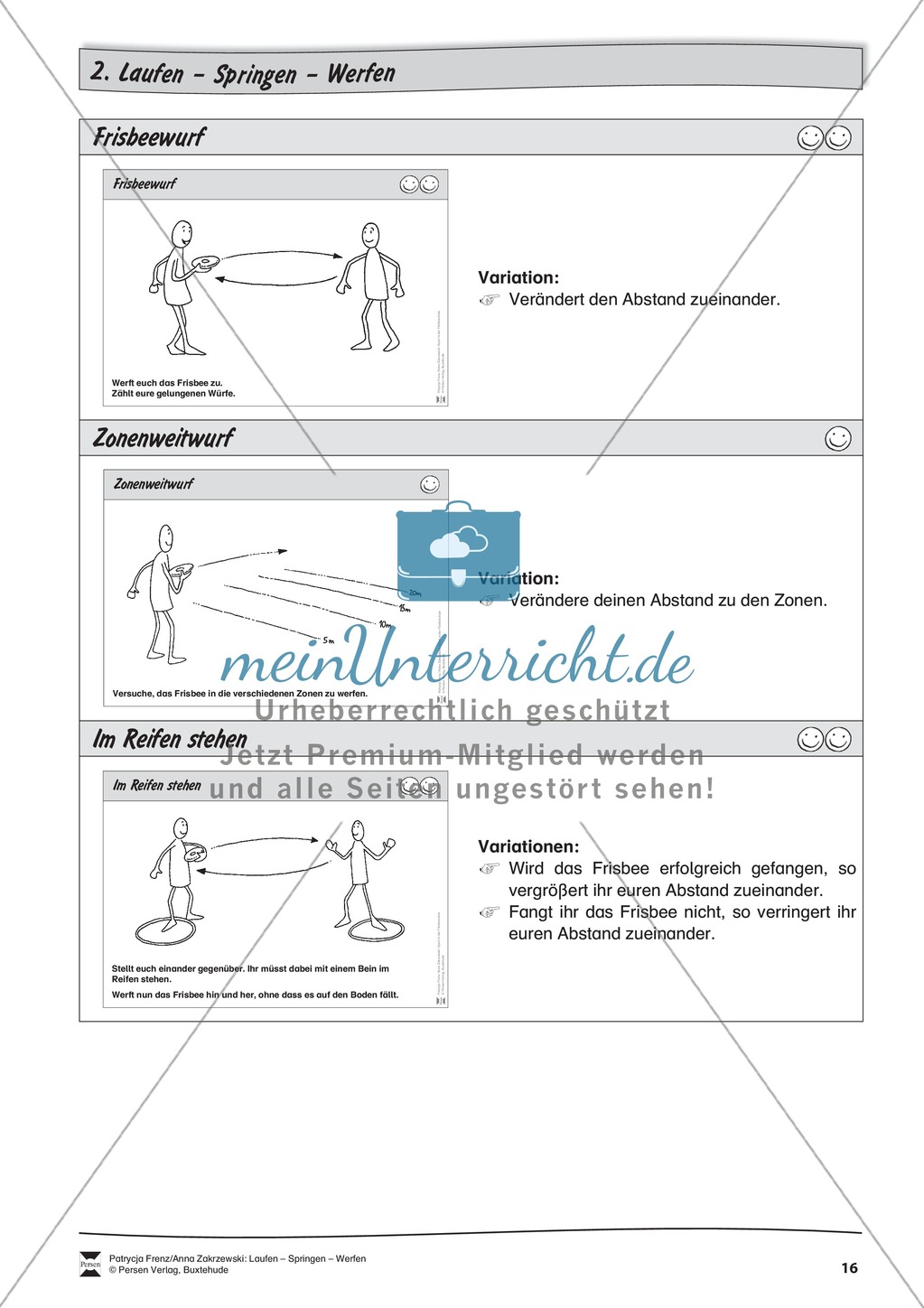 Stationentraining zum Werfen. Mit Übungsanleitungen. Preview 5