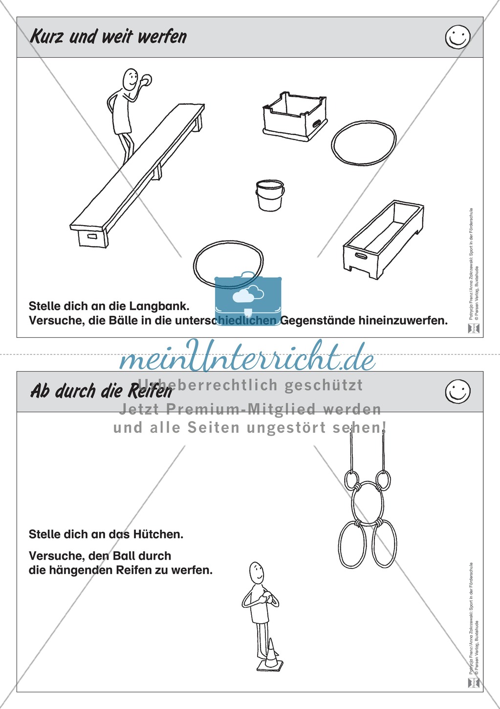 Stationentraining zum Werfen. Mit Übungsanleitungen. Preview 7