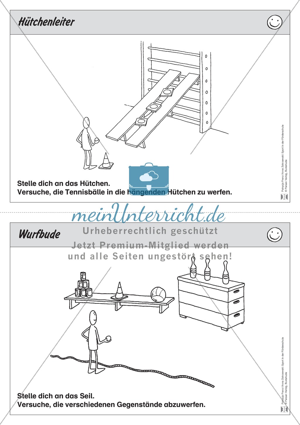 Stationentraining zum Werfen. Mit Übungsanleitungen. Preview 8