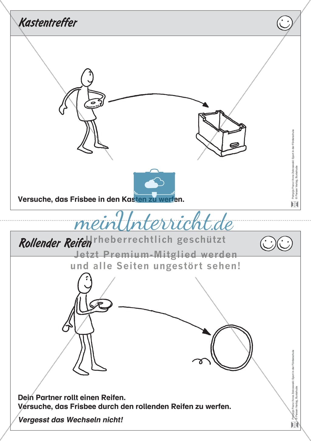 Stationentraining zum Werfen. Mit Übungsanleitungen. Preview 9