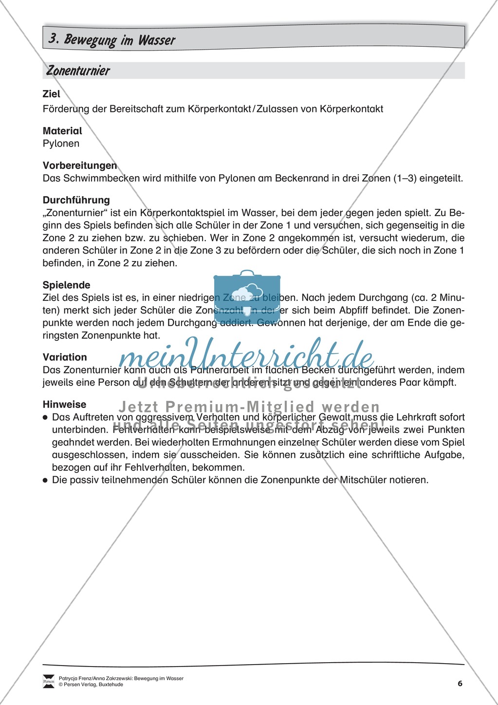 Sammlung von Spielen und Übungen im Wasser Preview 6