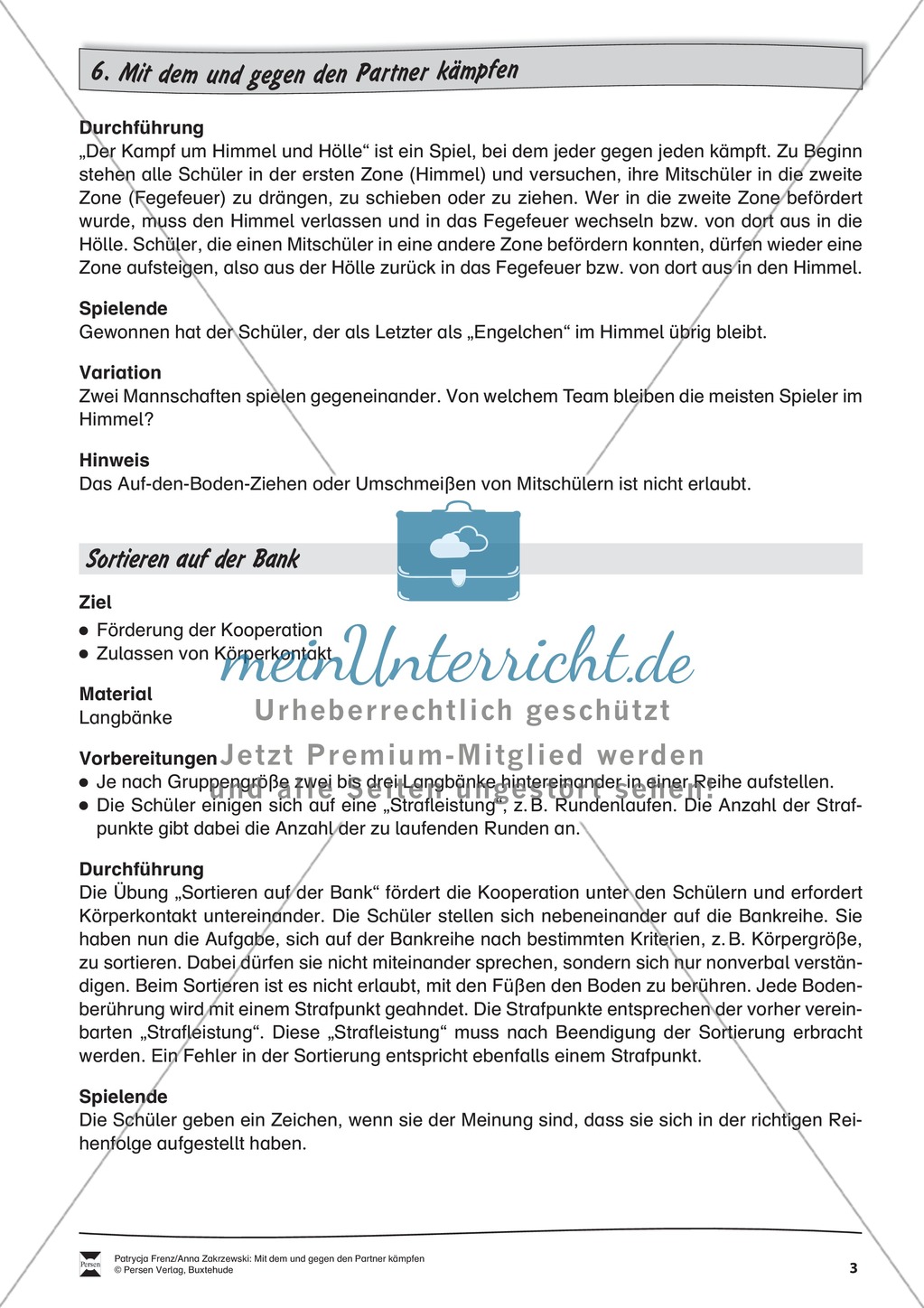 Sammlung von Partnerübungen und Gruppenübungen zum Kämpfen mit und gegen einen Partner Preview 3