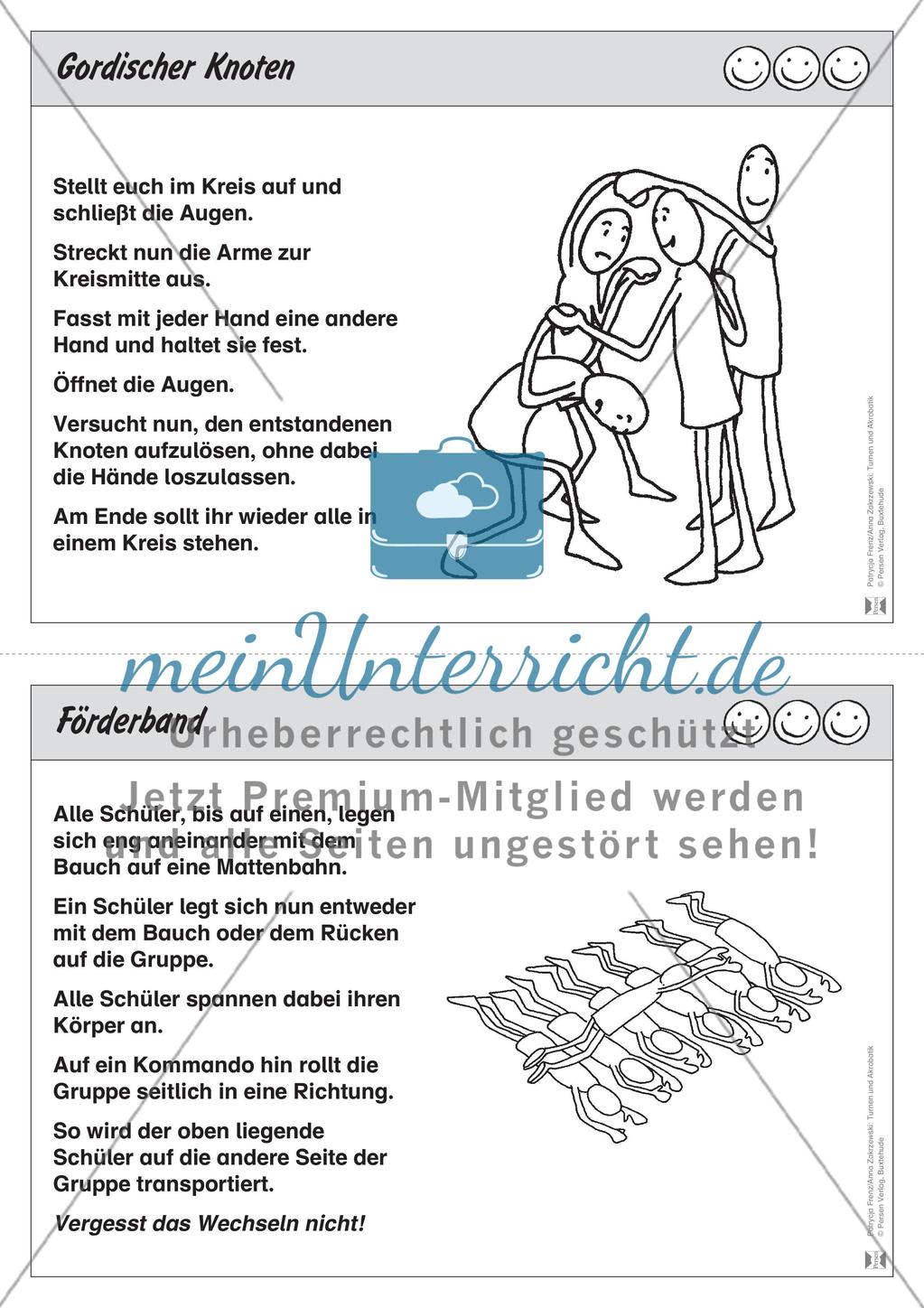 Turnen / Akrobatik: Übungen zur Vertrauensförderung Preview 4
