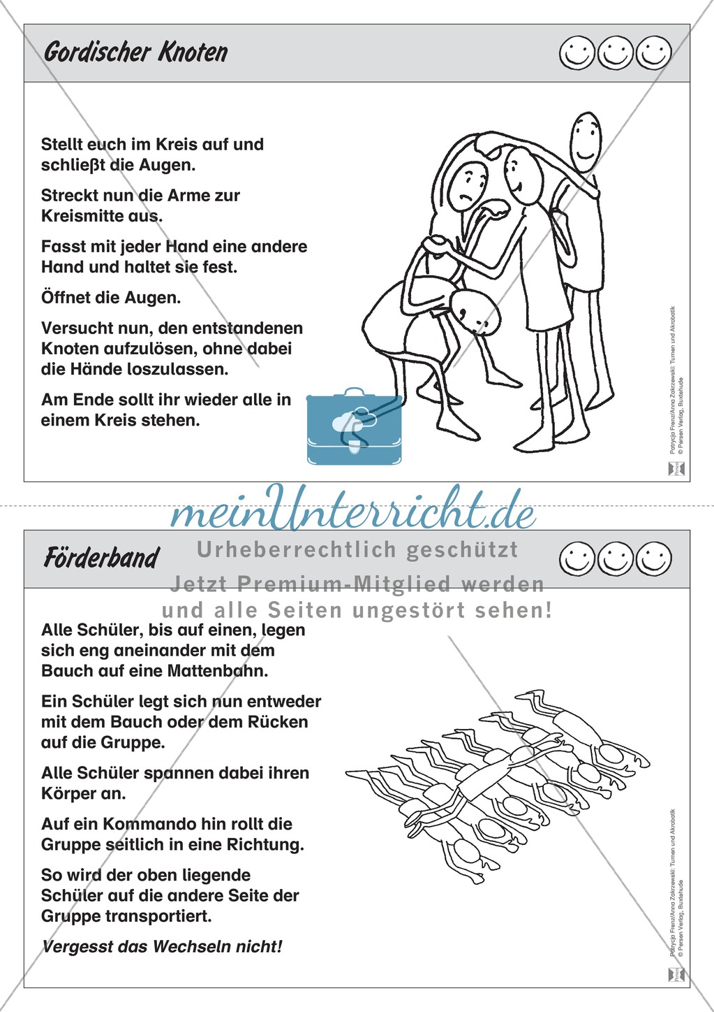 Turnen / Akrobatik: Übungen zur Vertrauensförderung Preview 4