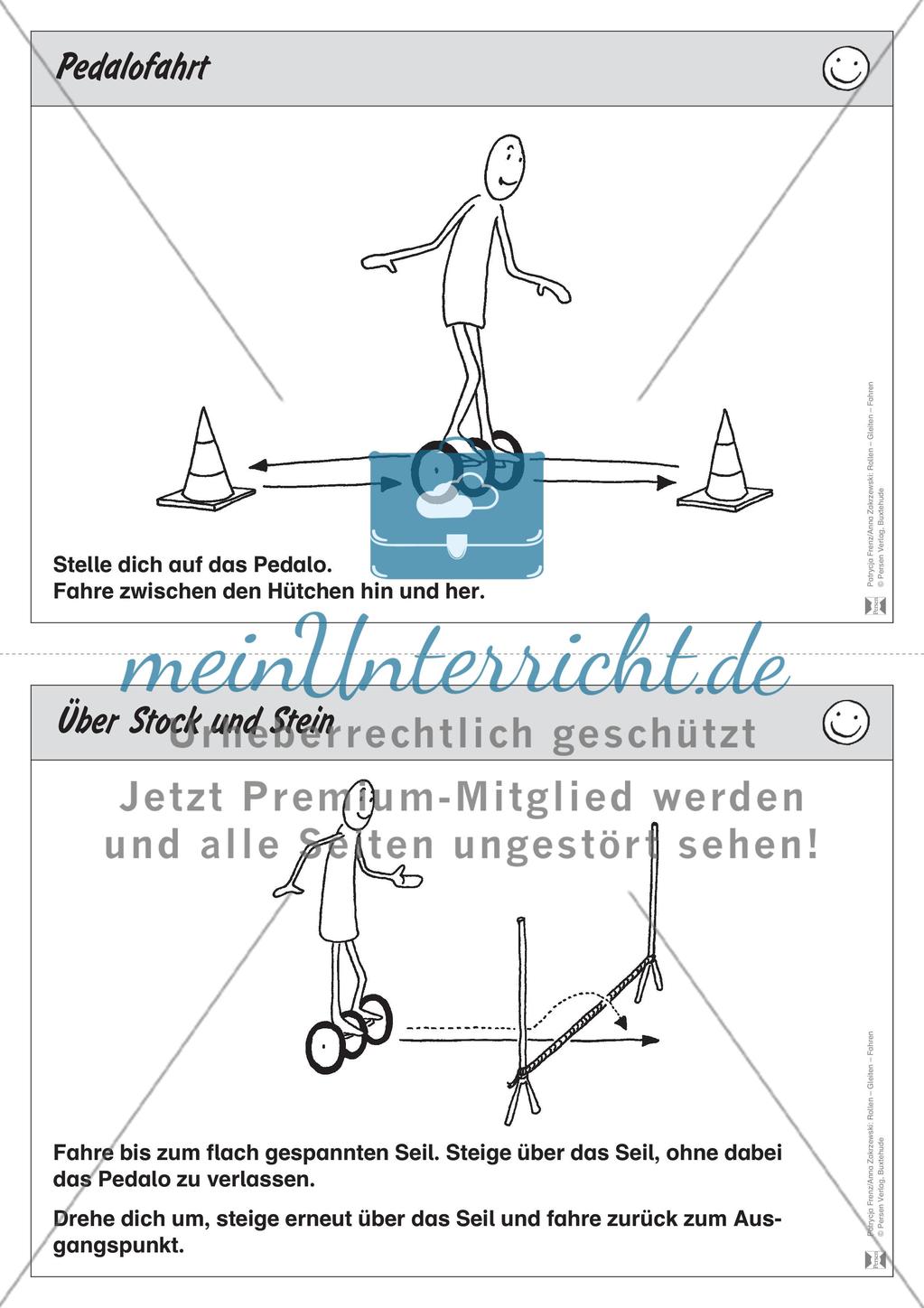Stationentraining zum Pedalo-Fahren. Mit Übungsanleitungen. Preview 4