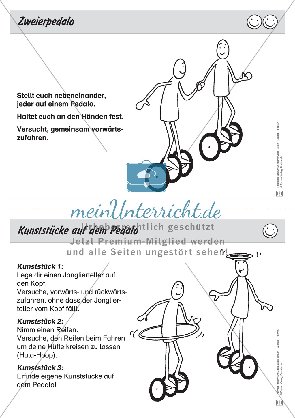 Stationentraining zum Pedalo-Fahren. Mit Übungsanleitungen. Preview 6