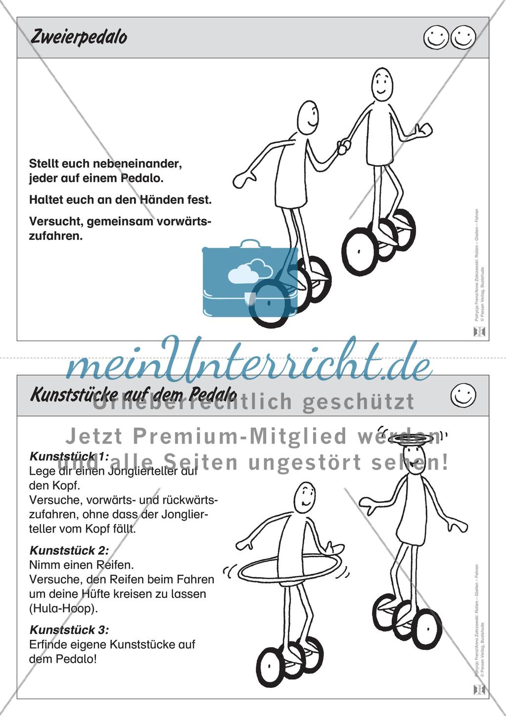 Stationentraining zum Pedalo-Fahren. Mit Übungsanleitungen. Preview 6