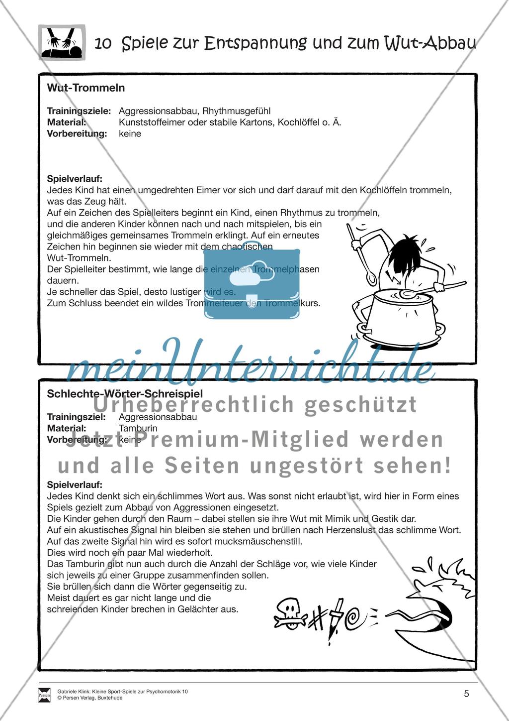 Verschiedene kleine Sport-Spiele zur Entspannung und zum Wutabbau Preview 5