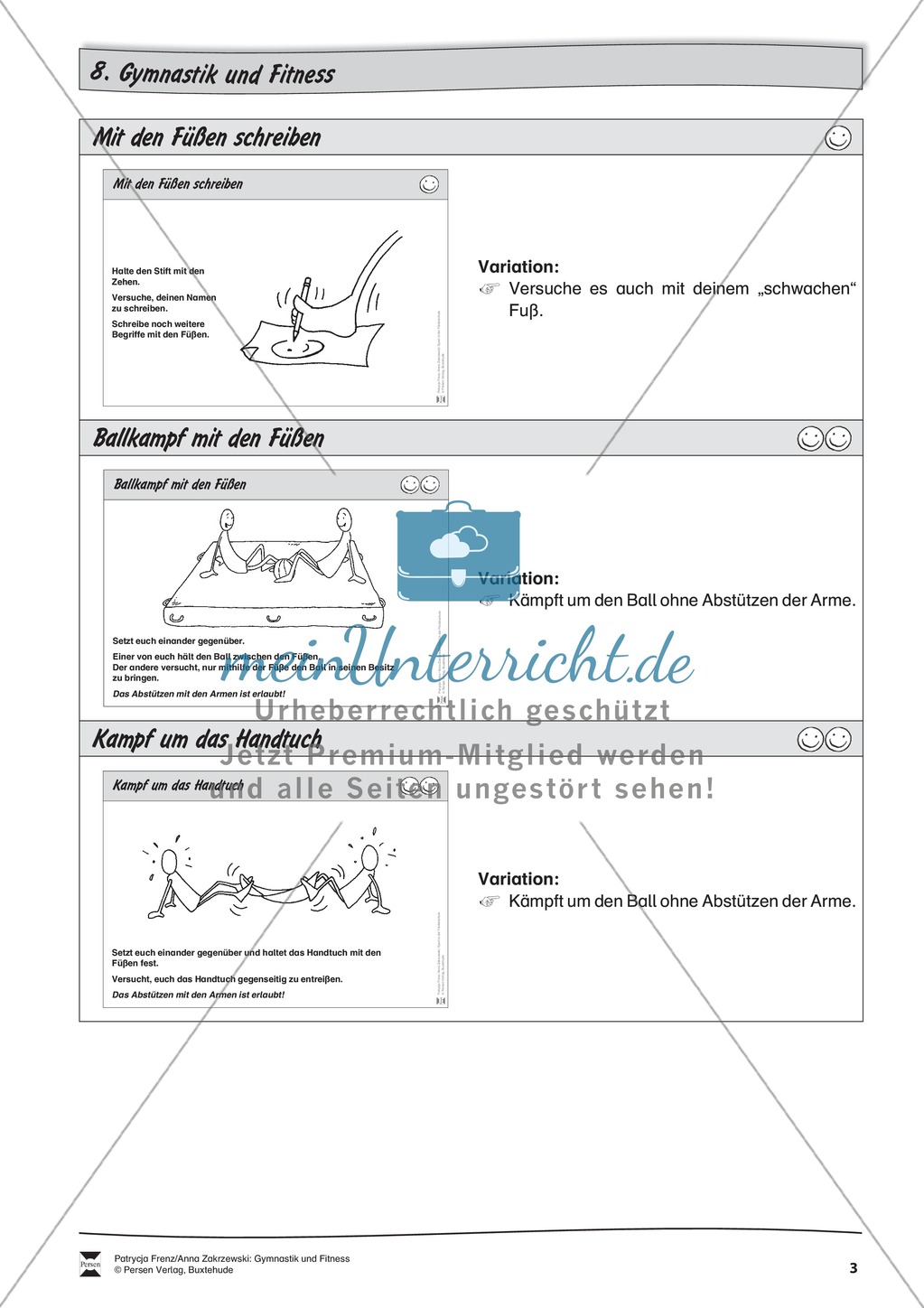 Fußgymnastik an Stationen trainieren. Mit Übungsanleitungen. Preview 3
