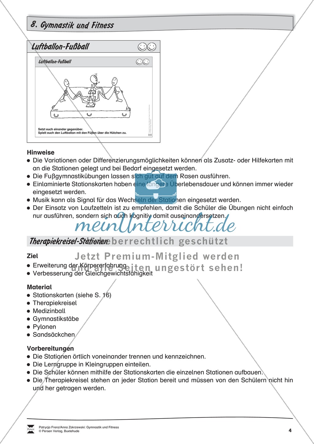 Fußgymnastik an Stationen trainieren. Mit Übungsanleitungen. Preview 4