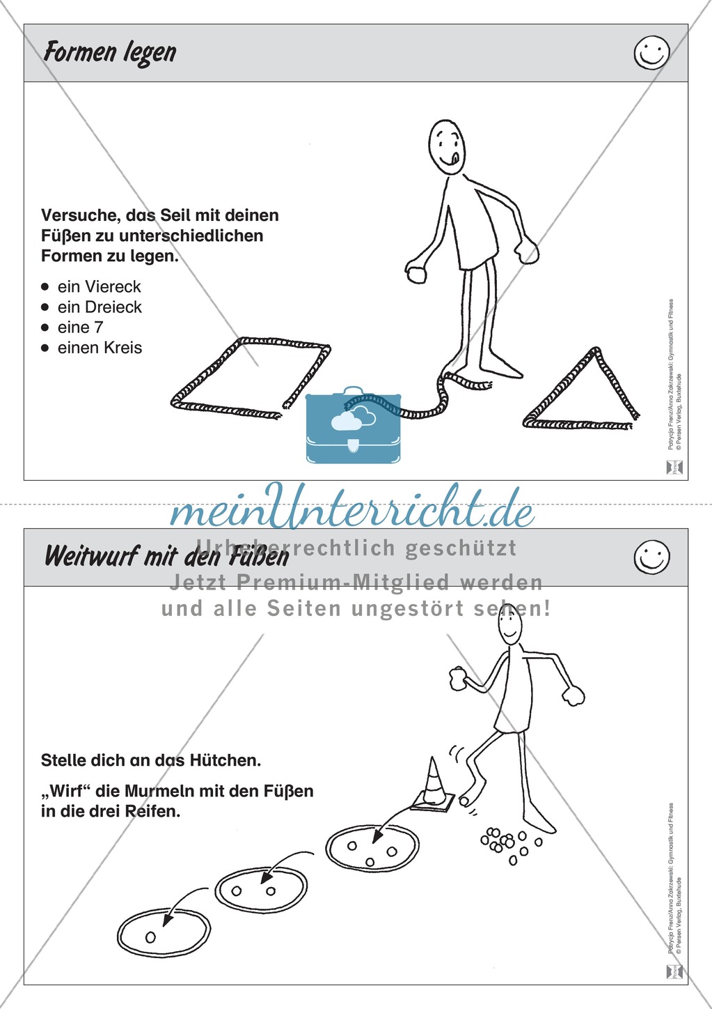 Fußgymnastik an Stationen trainieren. Mit Übungsanleitungen. Preview 5