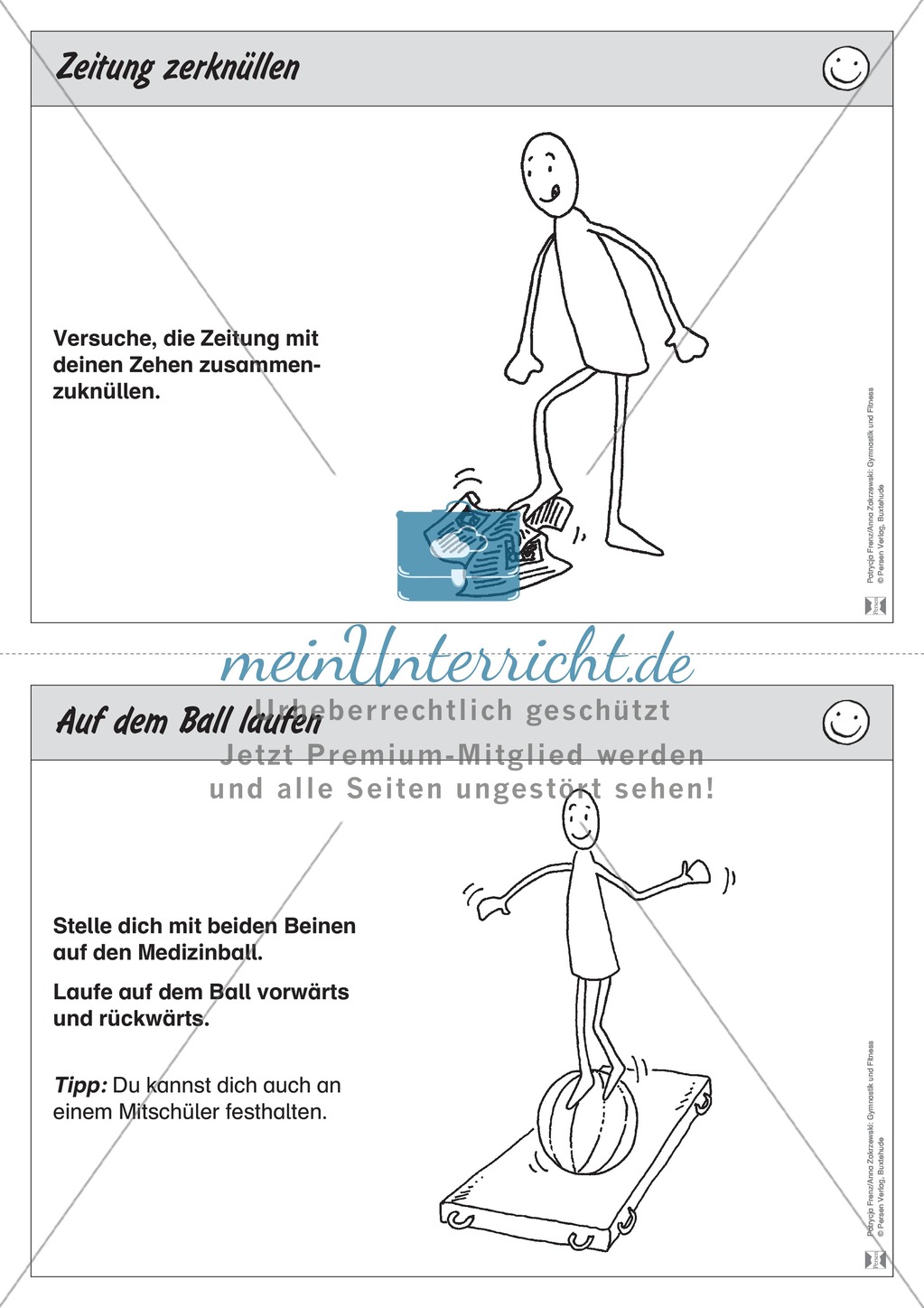 Fußgymnastik an Stationen trainieren. Mit Übungsanleitungen. Preview 6