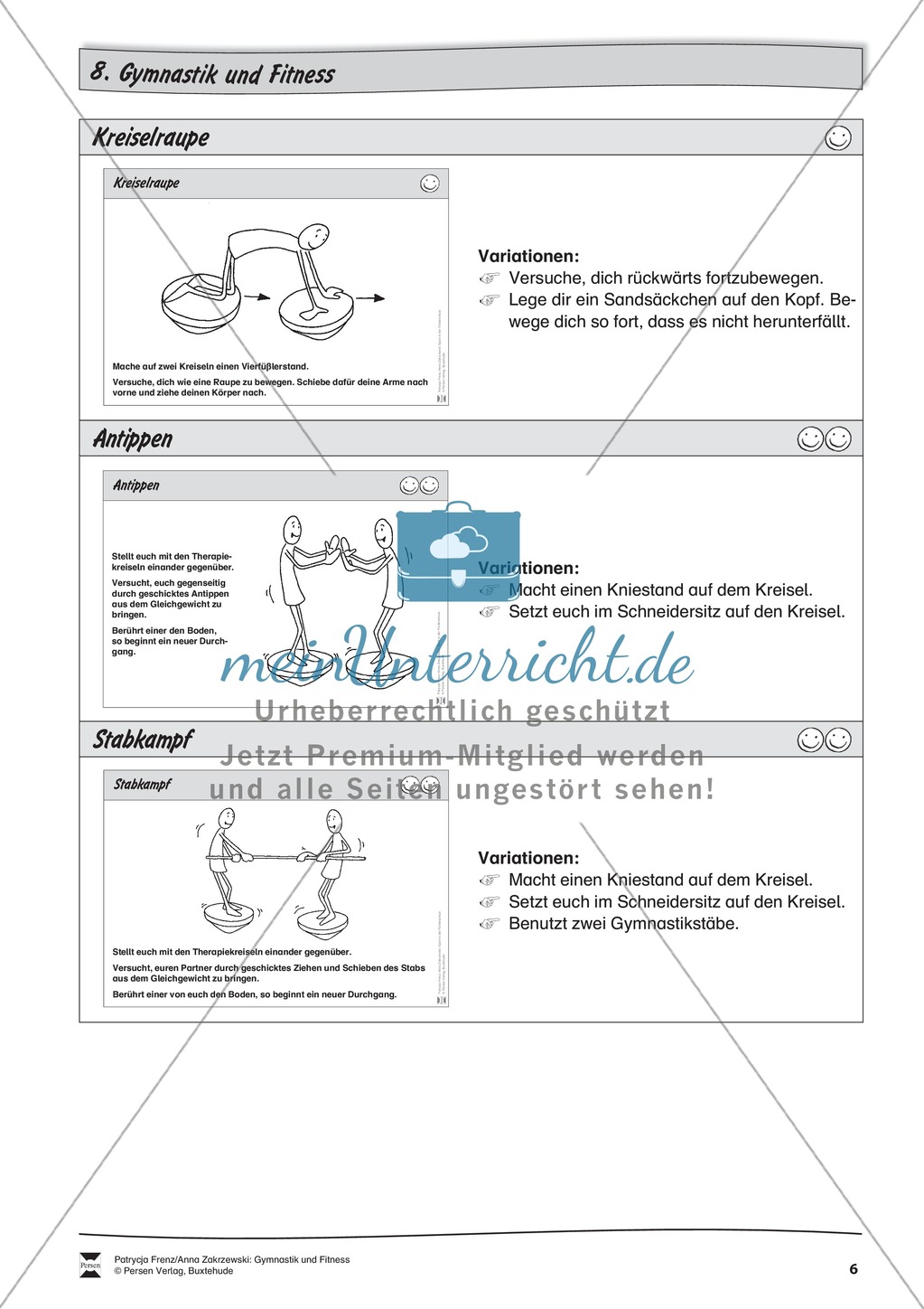Stationentraining mit dem Therapiekreisel. Mit Übungsanleitungen. Preview 3