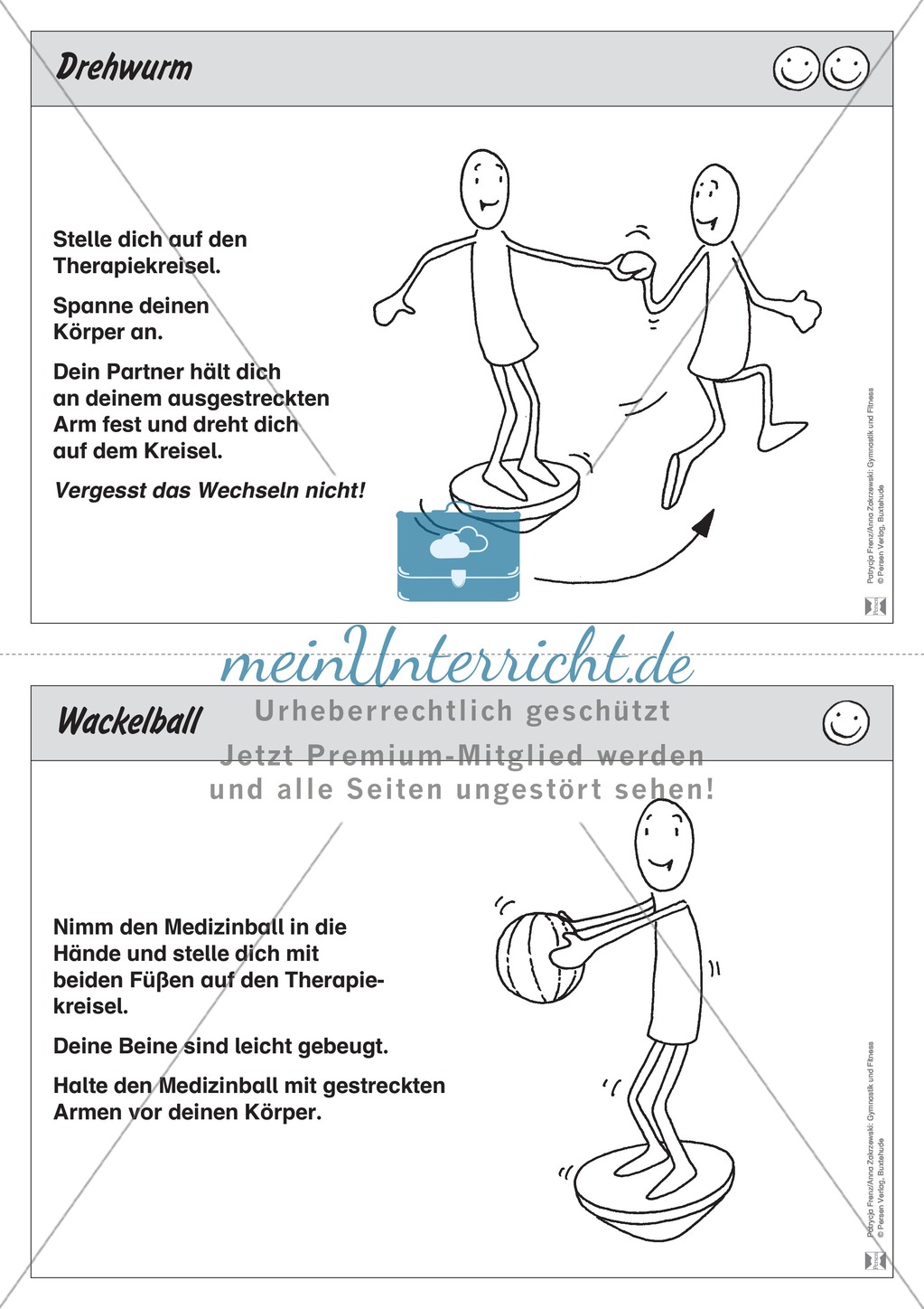 Stationentraining mit dem Therapiekreisel. Mit Übungsanleitungen. Preview 5