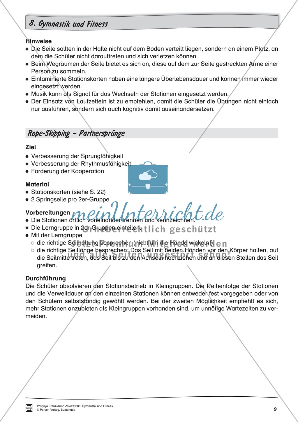 Stationentraining mit dem Springseil. Mit Übungsanleitungen. Preview 3