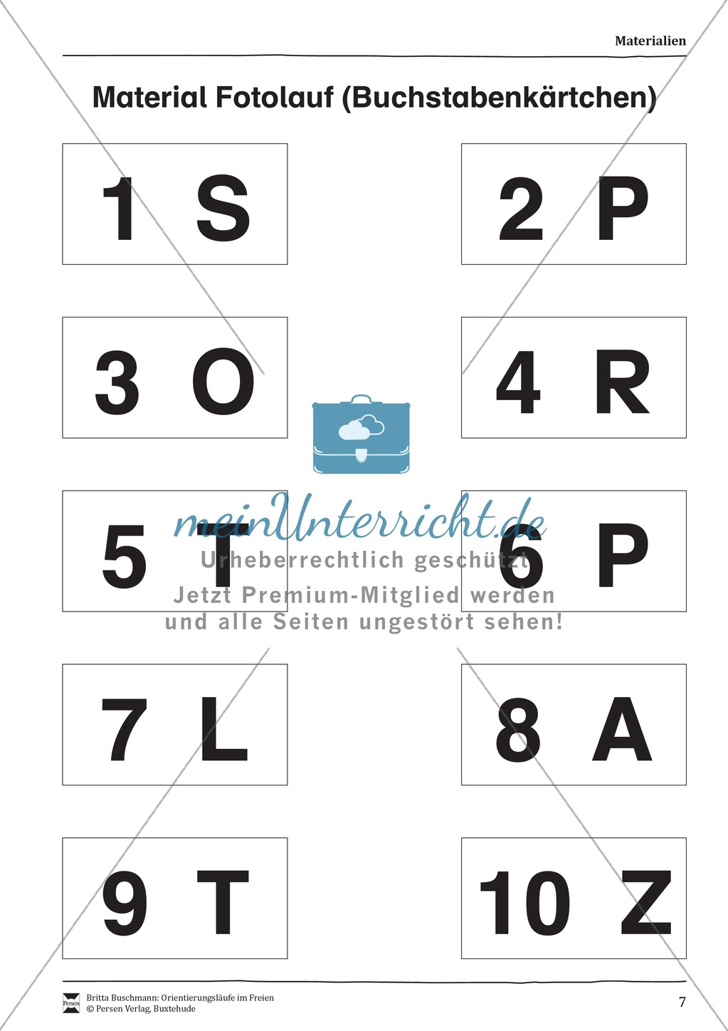 Orientierungsläufe und Parcoursläufe - sechs verschiedene Laufspiele zur Förderung der Orientierung, Schnelligkeit, Ausdauer Preview 7