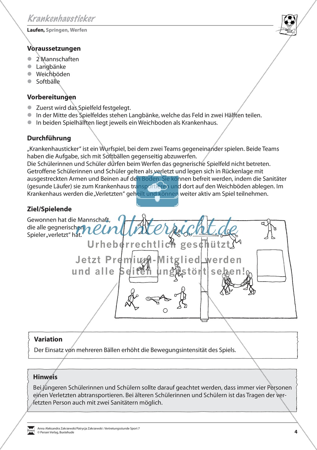 Spielerische Laufübungen für den Vertretungsunterricht Preview 4
