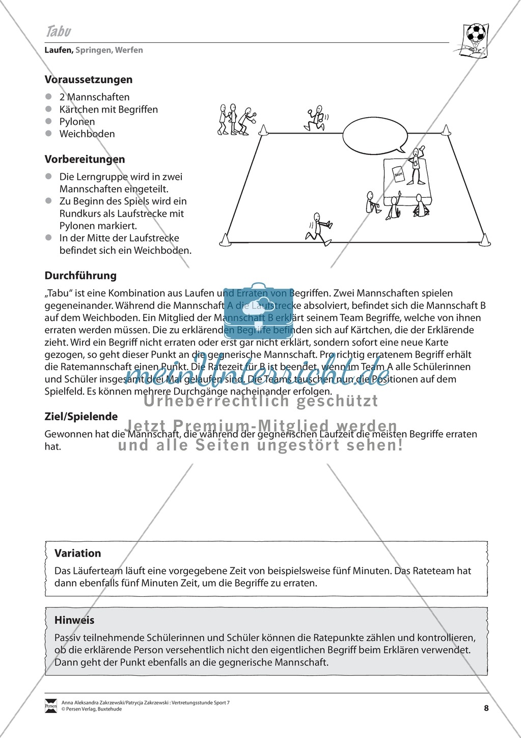 Spielerische Laufübungen für den Vertretungsunterricht Preview 8