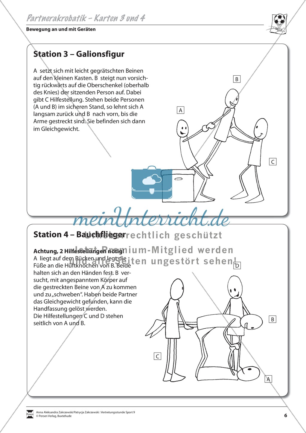 Partnerakrobatik - Turnen von Figuren Preview 3
