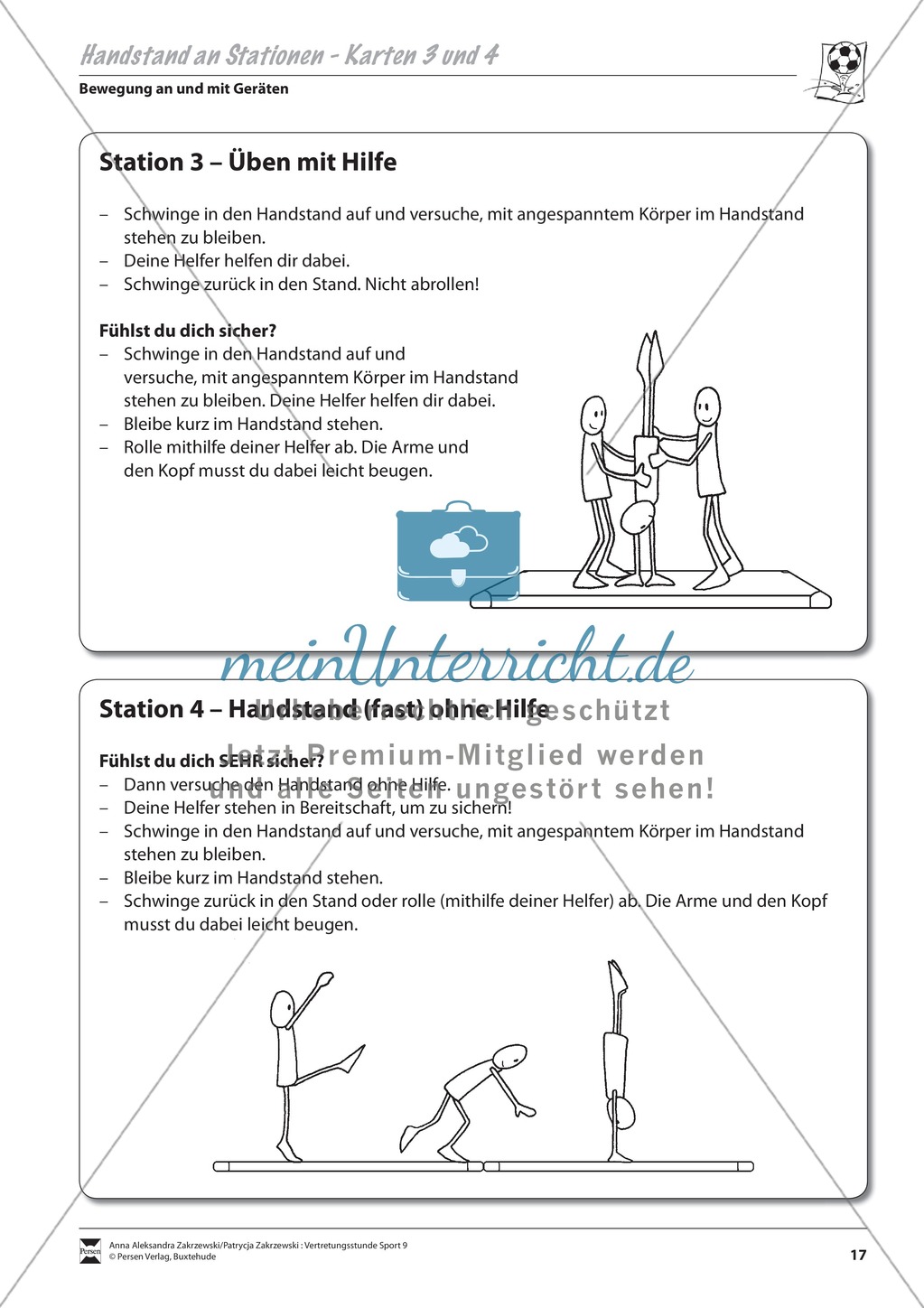 Trainingeinheit zum Handstand mit vier Stationen Preview 3