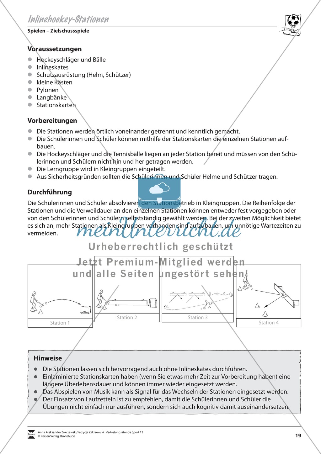 Inlinehockey an Stationen Preview 1