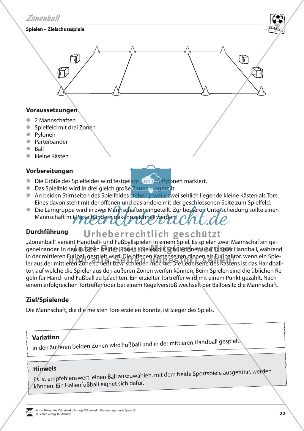 Verbindung zweier Ballsportarten - Fußket + Zonenball Preview 2
