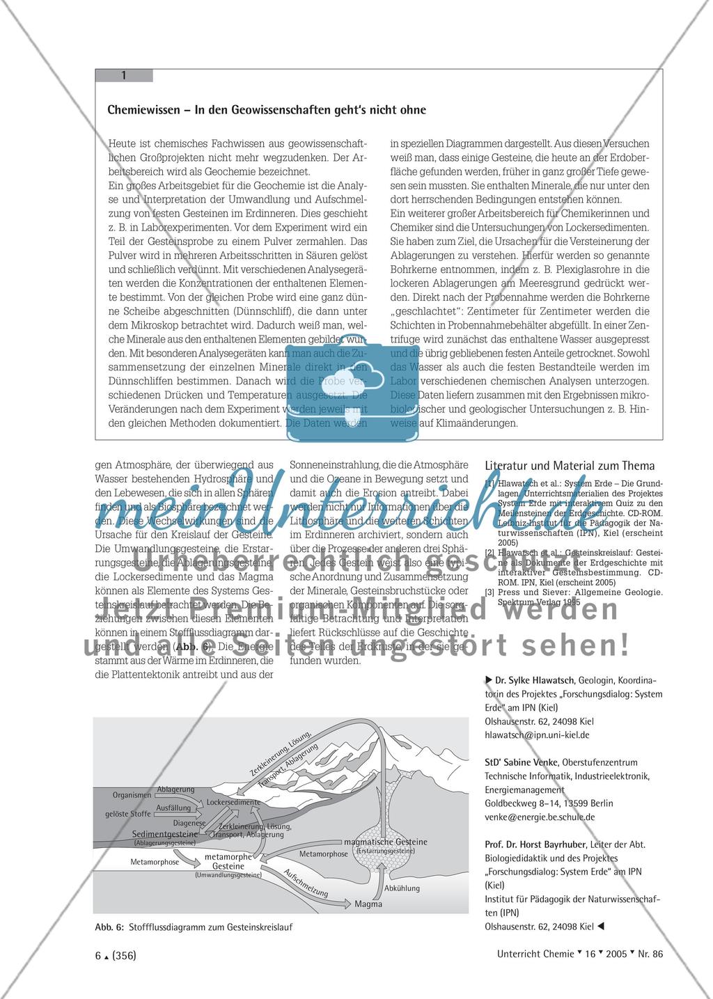 Der Kreislauf der Gesteine - Beispiel für Stoffumwandlungen Preview 3