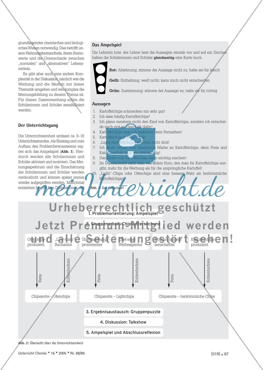 Low Fat oder Low Carbs? - Kooperatives Lernen in einem gesellschaftskritischproblemorientierten Chemieunterricht Preview 2