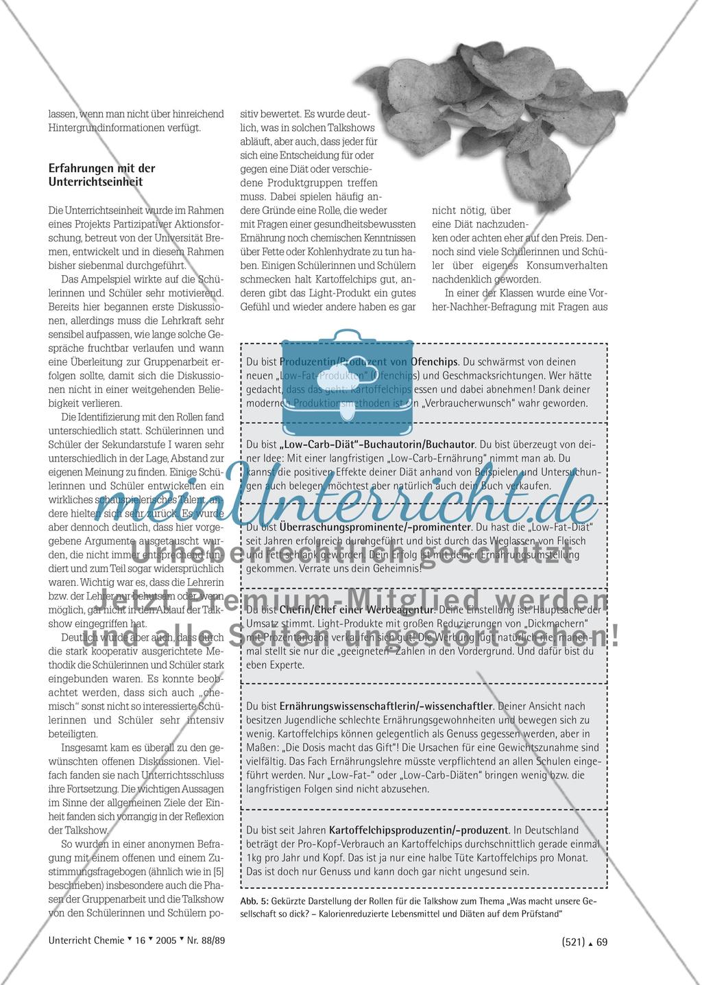Low Fat oder Low Carbs? - Kooperatives Lernen in einem gesellschaftskritischproblemorientierten Chemieunterricht Preview 4