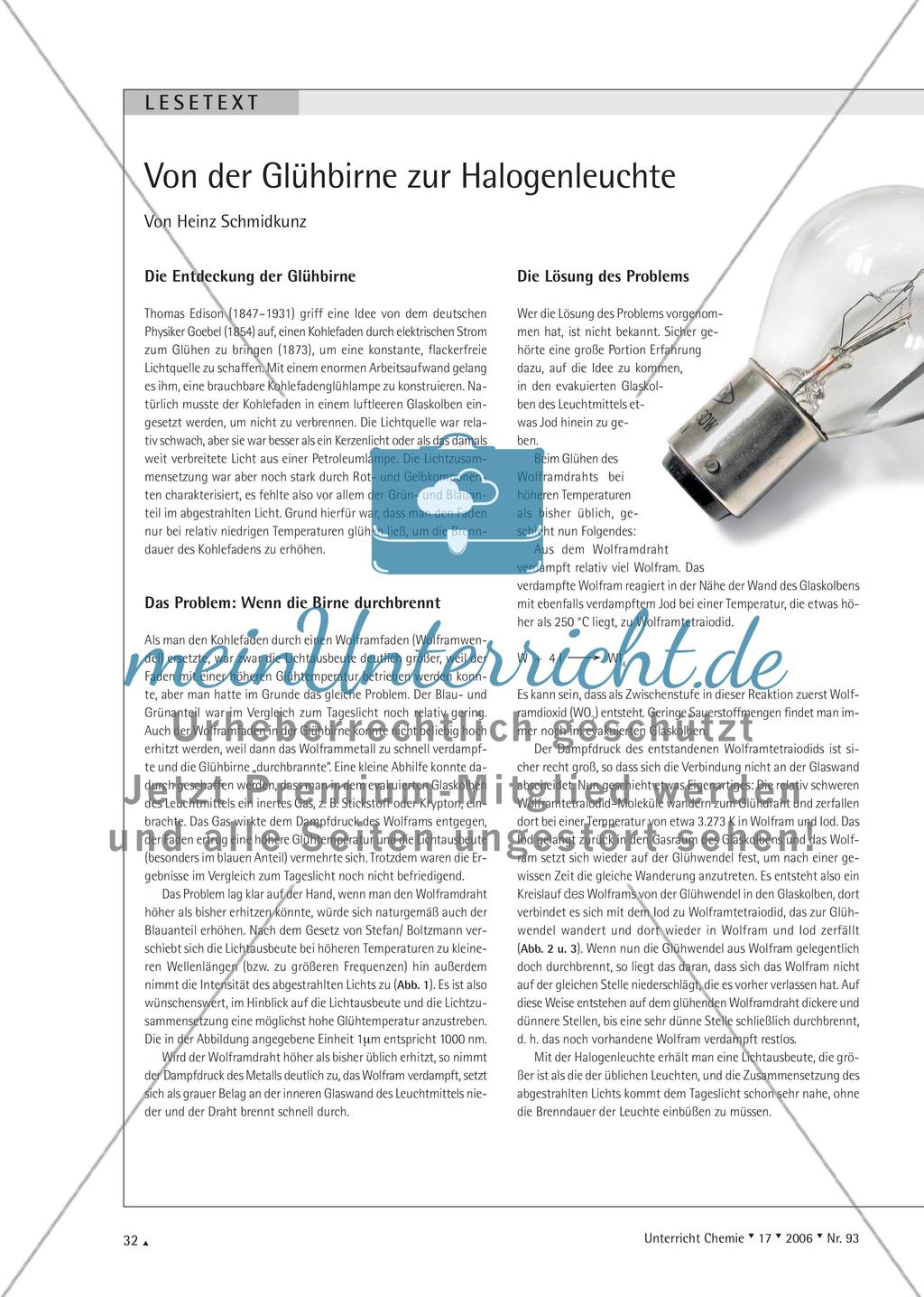 Von der Glühbirne zur Halogenleuchte Preview 1