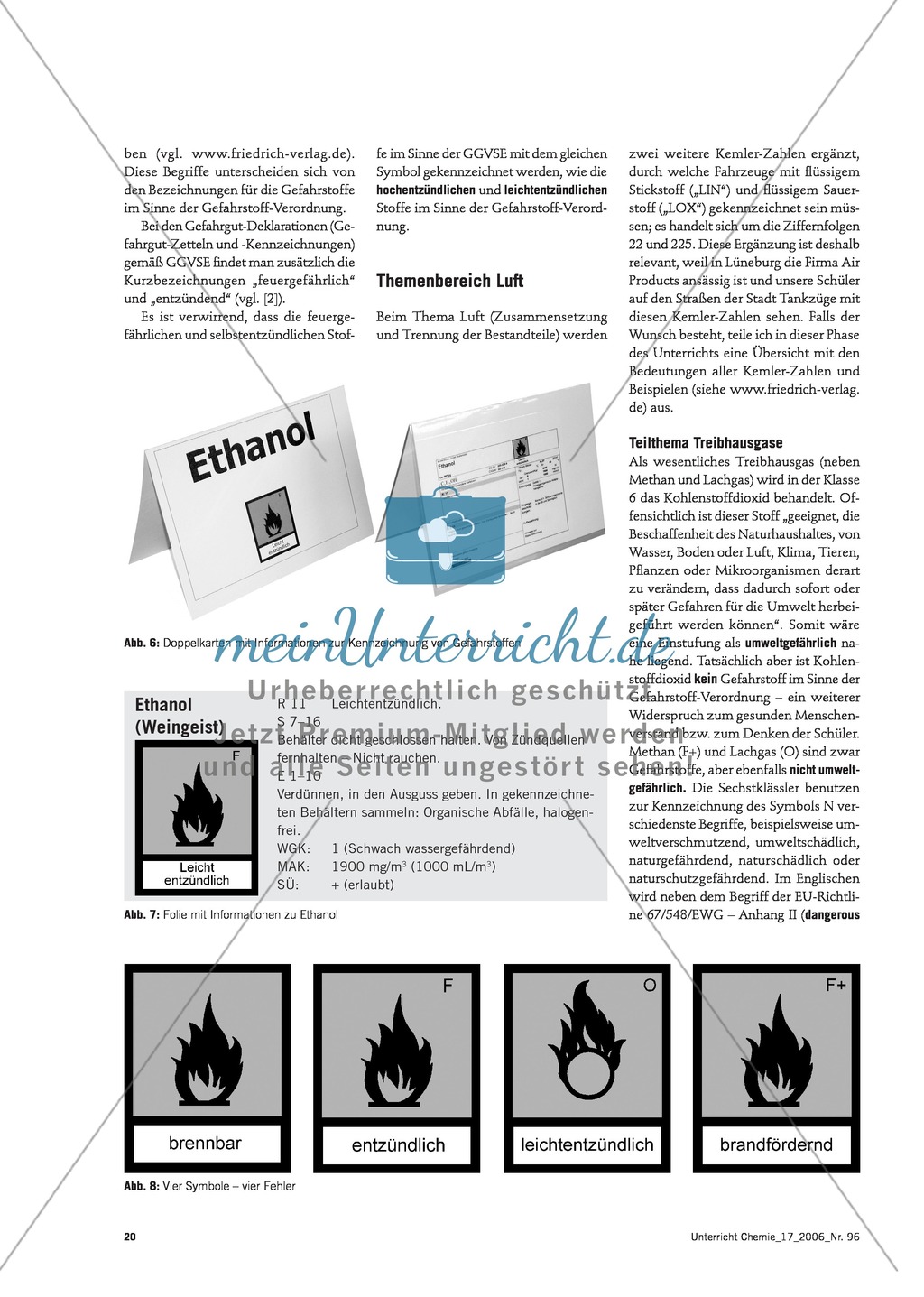 Der Umgang mit Gefahrstoffen im Chemieunterricht - die Gefahrstoffverordnung Preview 5