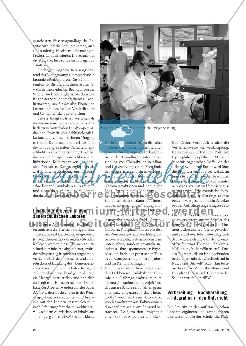 Arbeiten wie ein Chemiker - Experimentieren im Schülerlabor der Bayer AG Preview 2