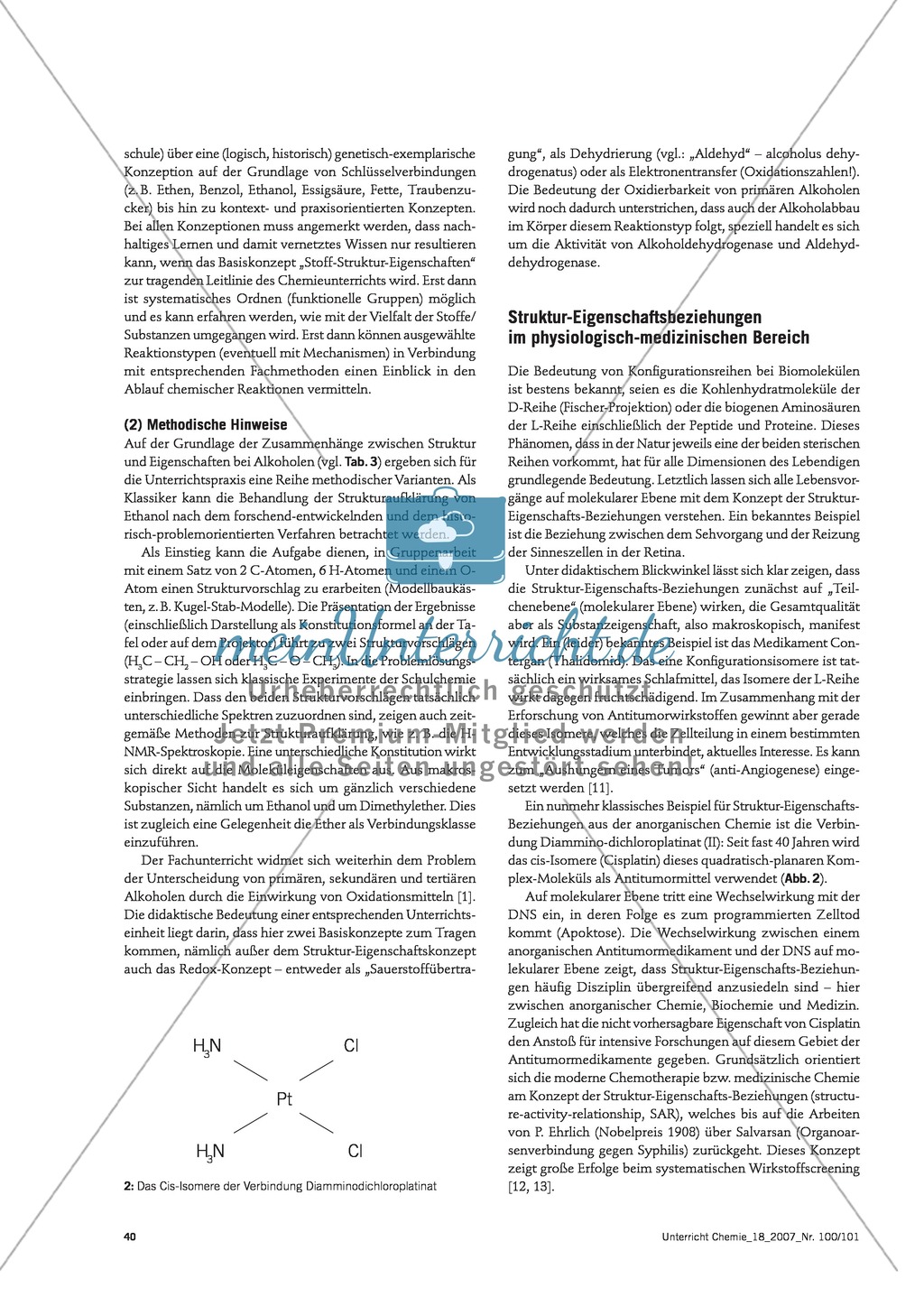 Infotext: Struktur-Eigenschafts-Konzept: Lehrplankonzept Organische und Anorganische Chemie Preview 5