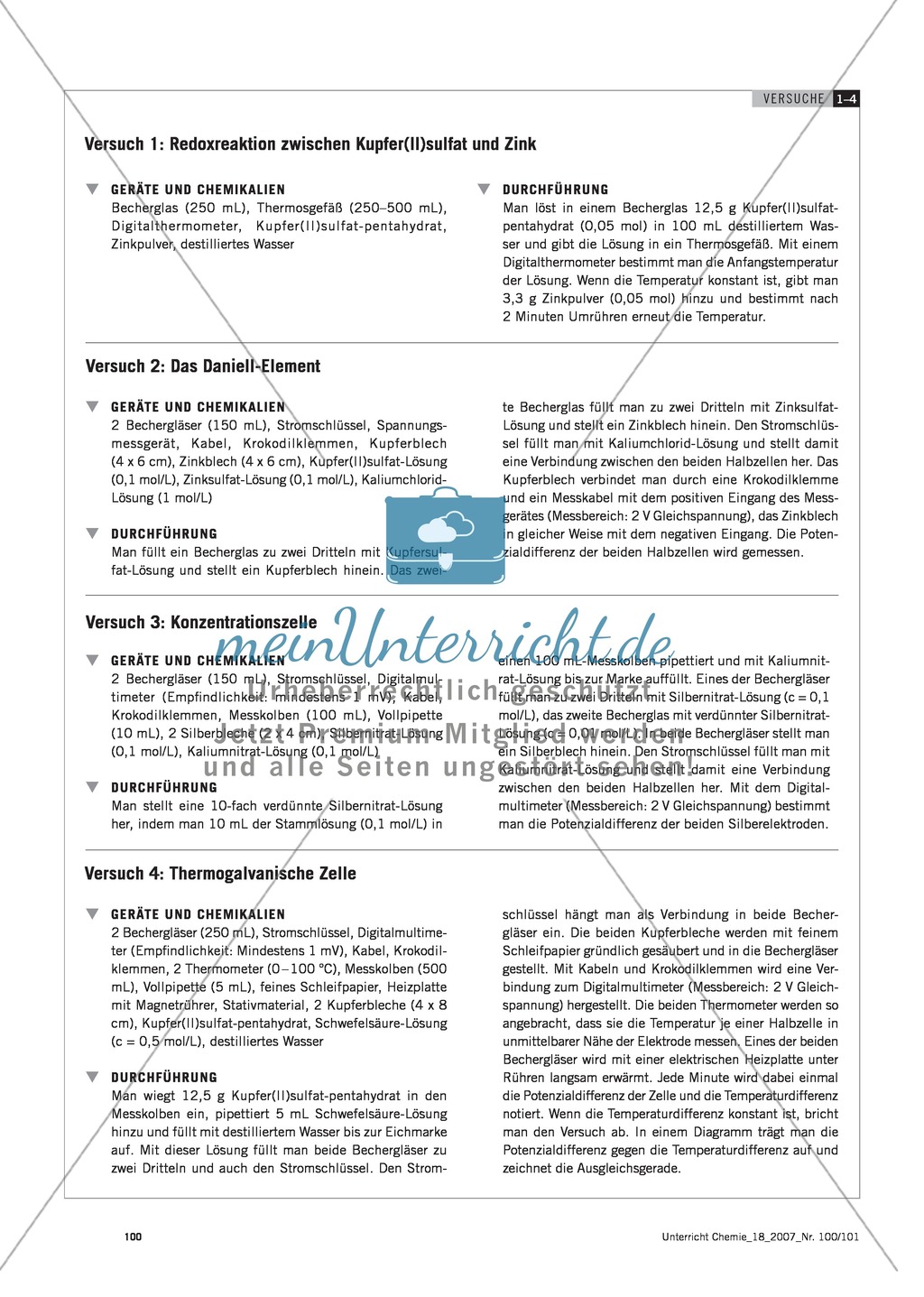 Energieumwandlungen verstehen - Energieumsatz in elektrochemischen Systemen Preview 4