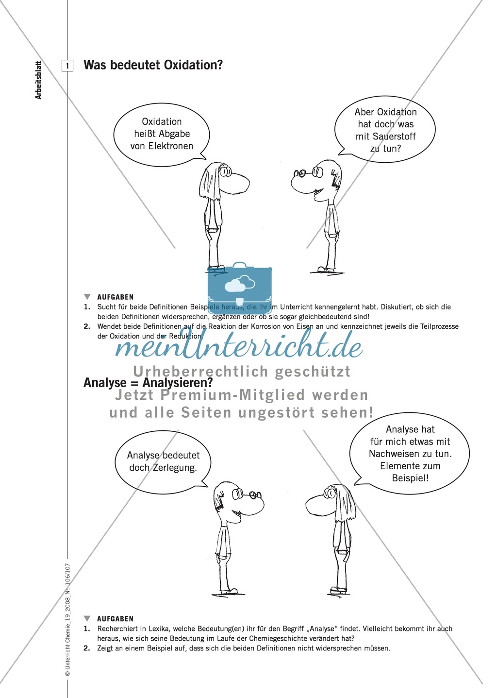 Die chemische Fachsprache - Mehrdeutigkeit von Alltagssprache + Formelsprache Preview 3