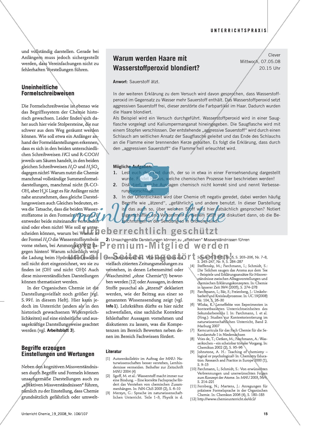 Die chemische Fachsprache - Mehrdeutigkeit von Alltagssprache + Formelsprache Preview 6