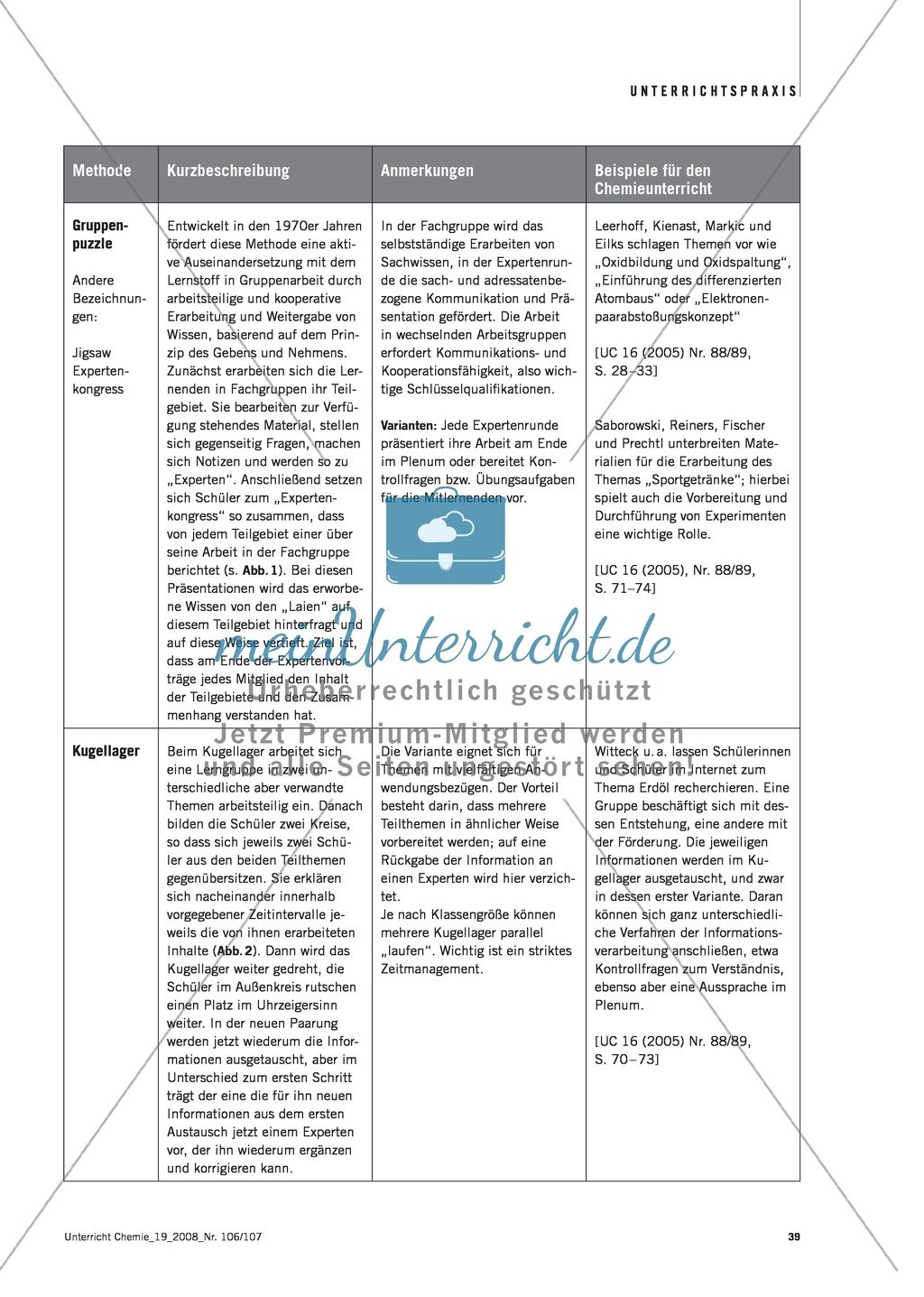 Verschiedene Methoden zur Förderung von Kommunikation im Chemieunterricht Preview 5