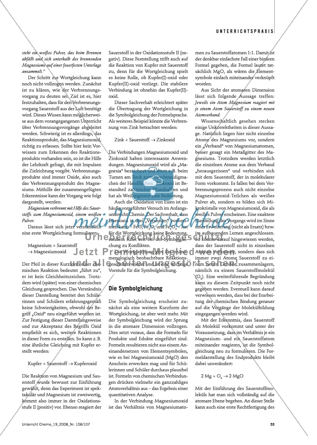 Von der Wortgleichung zur Symbolgleichung + Der Wertigkeitsbegriff Preview 2