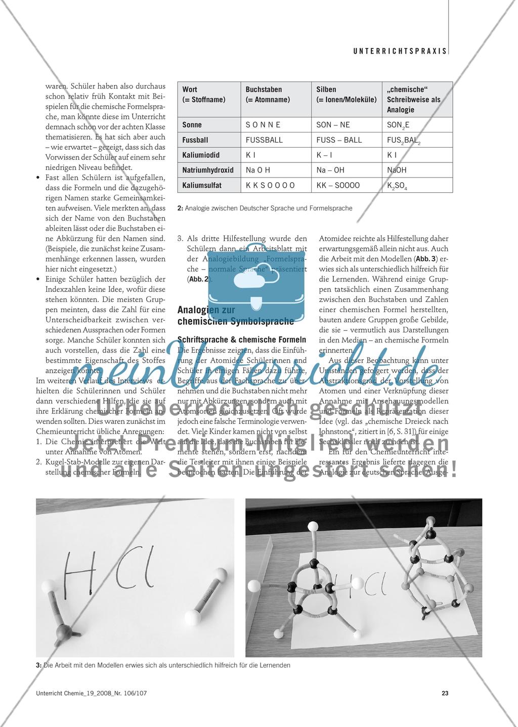 Son2e oder Fus2bal2 - Wie Sechstklässler die chemische Formelsprache interpretieren Preview 4