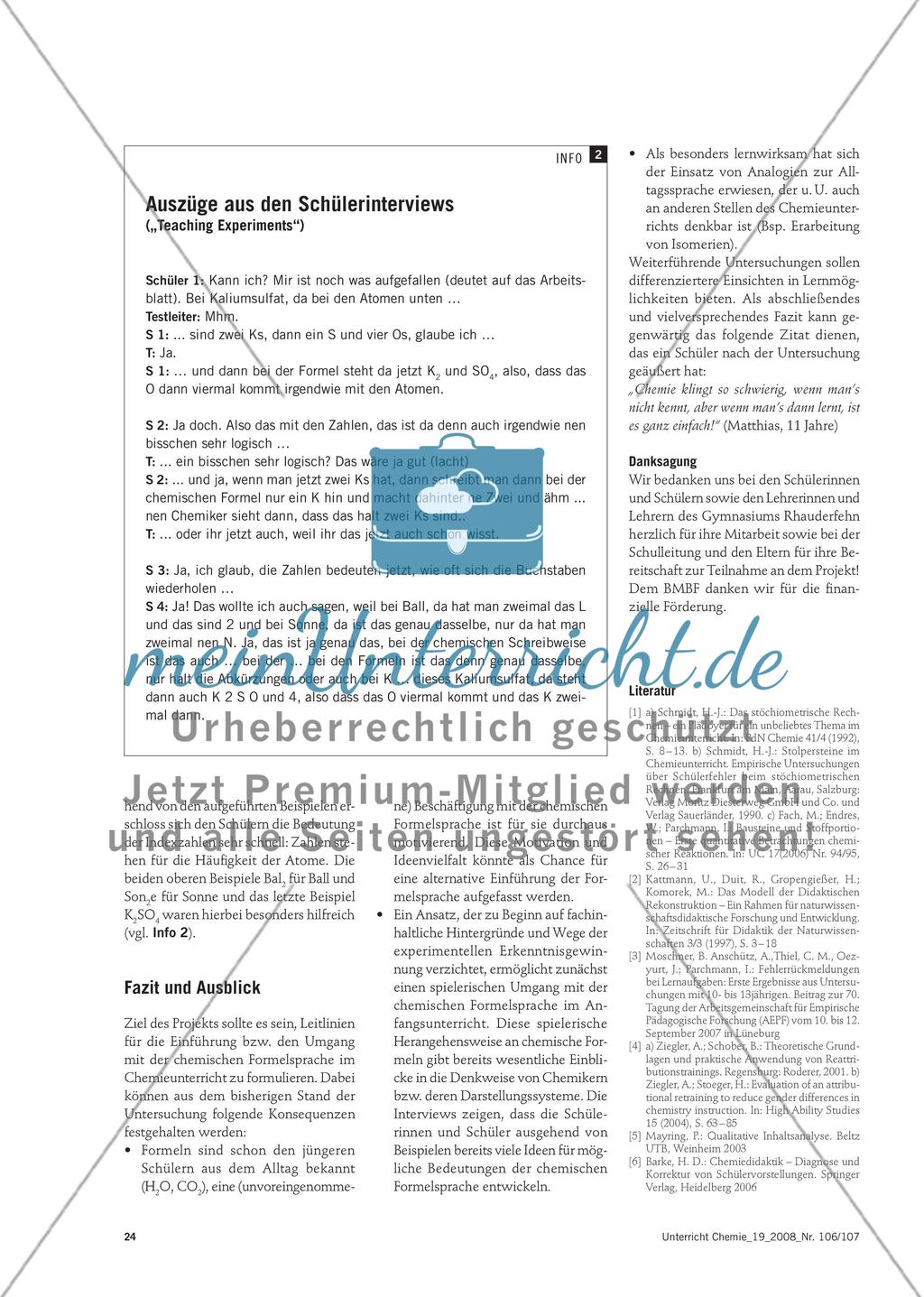 Son2e oder Fus2bal2 - Wie Sechstklässler die chemische Formelsprache interpretieren Preview 5